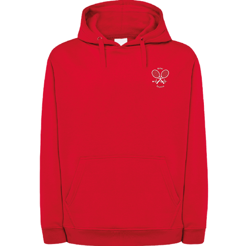 Felpa con cappuccio Rosso